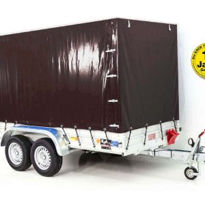 Przyczepa Koch z plandeką 150x350cm 2600kg | Typ 8.26 | Wysoka plandeka 180cm - Czarna