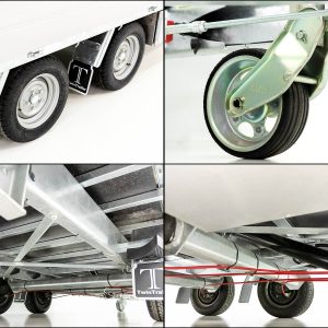 Twintrailer Multi-Heckkipper TT35-40 GB 3,5t | 192x402x140cm | Tandem – Bild 4