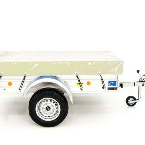 Koch Anhänger mit Plane 105x205cm 750kg | Typ U2 | Flachplane Profi Elfenbein beige – Bild 13