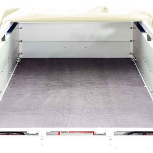 Koch Anhänger mit Plane 105x205cm 750kg | Typ U2 | Flachplane Profi Elfenbein beige – Bild 3