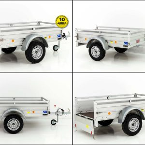 Koch Anhänger mit Plane 105x205cm 750kg | Typ U2 | Flachplane Profi Elfenbein beige – Bild 5
