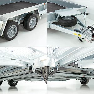 Variant Baumaschinenanhänger Maxi Load 180x400 3,5t | Rampe | Beavertail – Bild 9