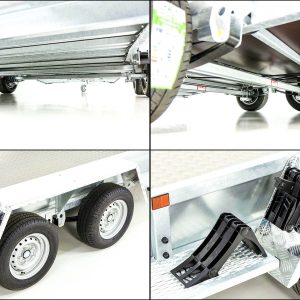 Variant Baumaschinenanhänger Maxi Load 180x400 3,5t | Einzelrampen | Aluboden | Beavertail – Bild 5